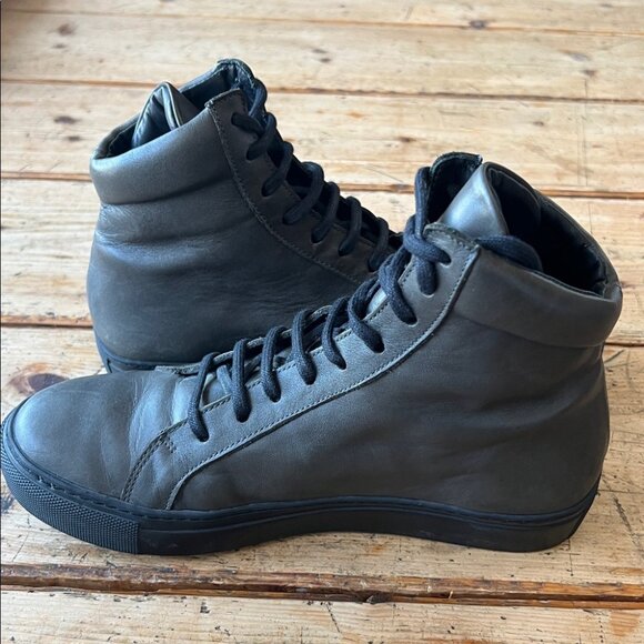 The Last Conspiracy, Olive Green High-Top Sneakers - Picture 7 of 10